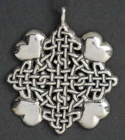 Hand & Hammer Christmas Ornament Four Heart Weave - Boxed