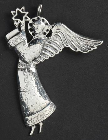 Hand & Hammer Christmas Ornament Angel With Star - Boxed