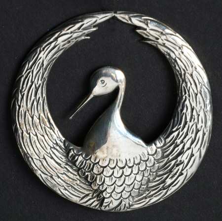 Hand & Hammer Christmas Ornament Crane - Boxed
