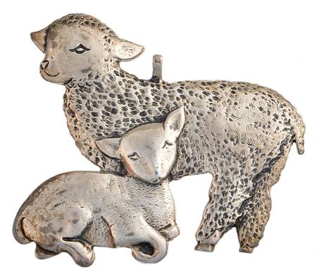 Hand & Hammer Christmas Ornament Lambs - Boxed
