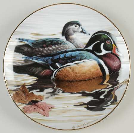 North American Waterbirds Wood Ducks - With Box