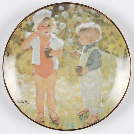 Summer Days of Childhood Blowing Bubbles - No Box