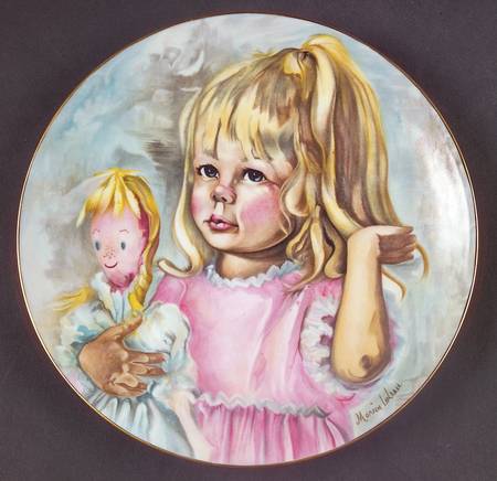Mothers Day Plate Pinky And Baby - Boxed
