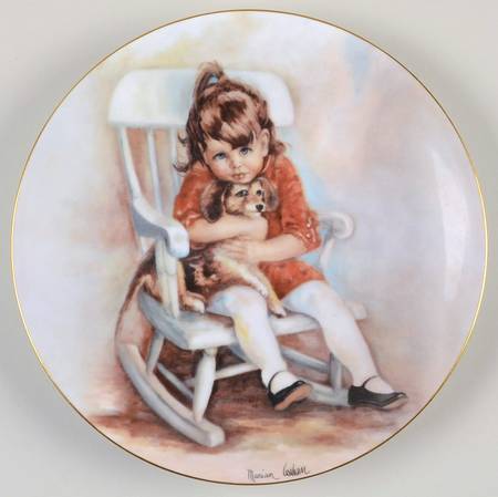 Mothers Day Plate Amy And Snoopy - Boxed