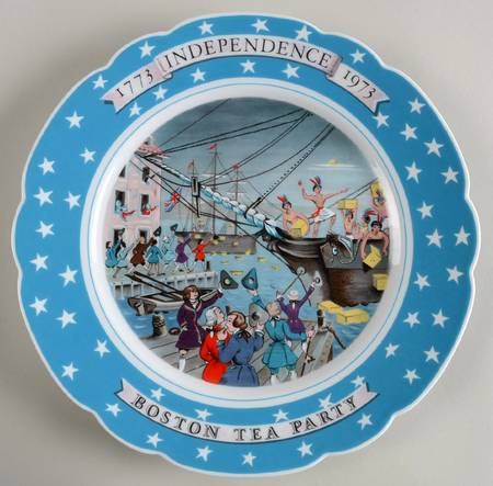 Bicentennial Plate Boston Tea Party - No Box