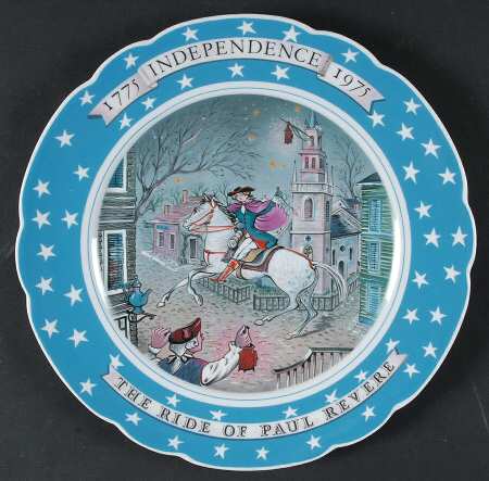 Bicentennial Plate The Ride Of Paul Revere - Boxed