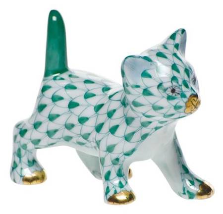 Cats Strutting Kitty-Green - No Box