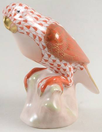 Birds Parrot-Sitting/Rust-Rust Wings - No Box