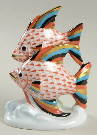 Fish Pair Of Fish-Rust - No Box