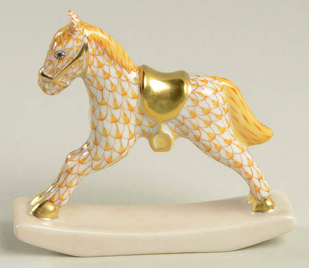 Childrens's Gifts & Toys Rocking Horse-Butterscotch - No Box