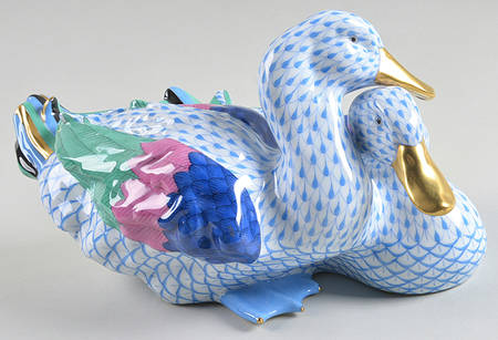 Ducks Pair Of Ducks-Blue - No Box