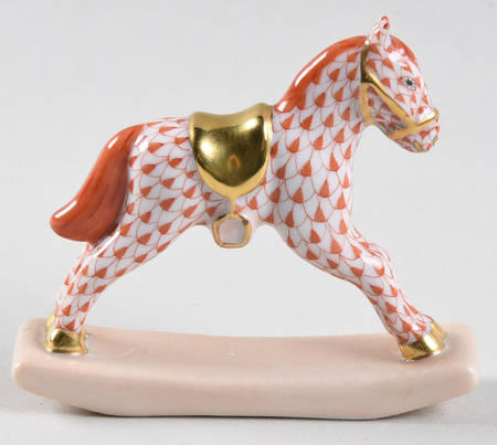 Childrens's Gifts & Toys Rocking Horse-Rust - No Box