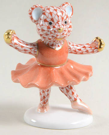 Childrens's Gifts & Toys Ballerina Bear-Rust/Rust Tutu - No Box