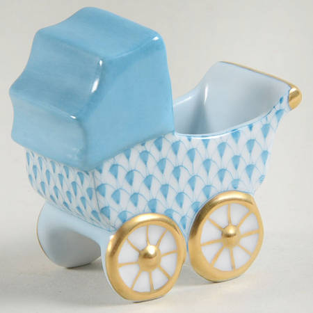 Childrens's Gifts & Toys Baby Carriage-Turquoise - No Box