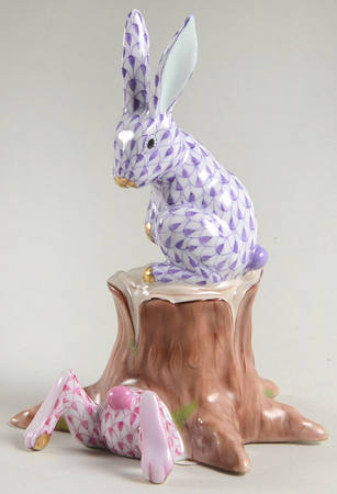 Rabbits & Bunnies (More Than 1) Down The Rabbit Hole-Lilac/Raspberry - No Box