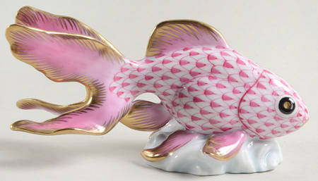 Fish Fantail Goldfish-Raspberry - No Box