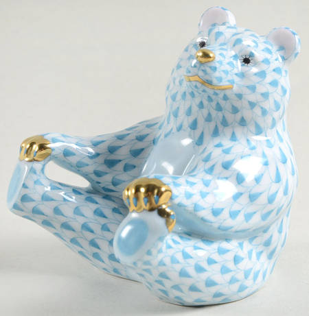 Bears Playing Footsie-Turquoise - No Box