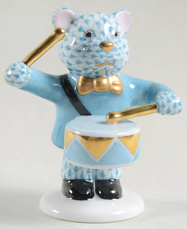 Childrens's Gifts & Toys Little Drummer Bear-Turquoise - No Box
