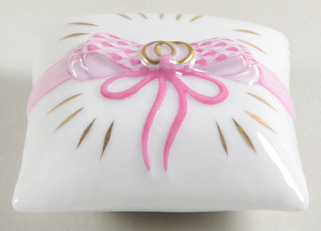 Manmade Objects Ring Bearer Pillow-Raspberry - No Box
