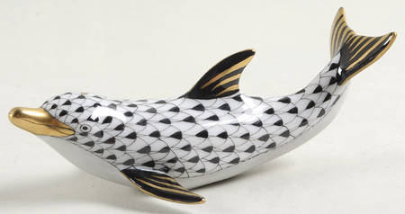 Dolphins Playful Dolphin-Black - No Box