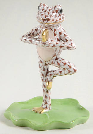 Frogs Yoga Frog In Tree Pose-Chocolate - No Box
