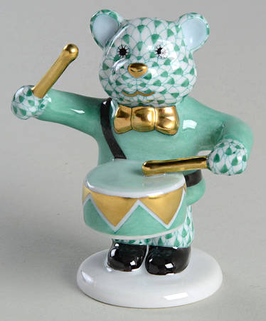 Childrens's Gifts & Toys Little Drummer Bear-Green - No Box