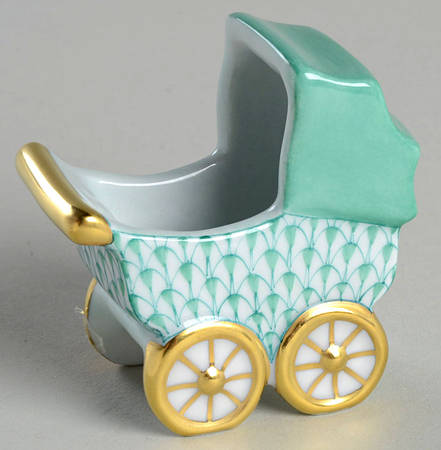 Childrens's Gifts & Toys Baby Carriage-Green - No Box