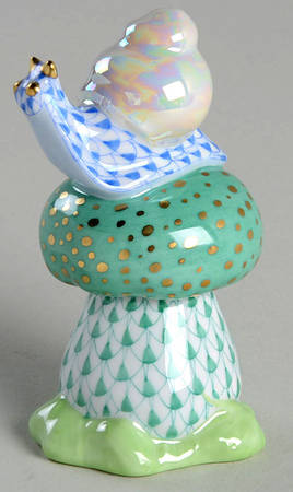 Bugs & Friends Snail On Mushroom-Blue - No Box
