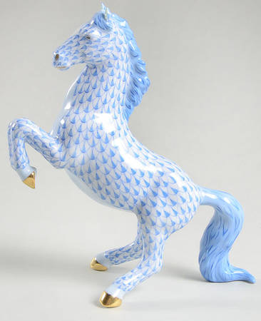 Horses (Equine) Prancing Horse-Blue - No Box