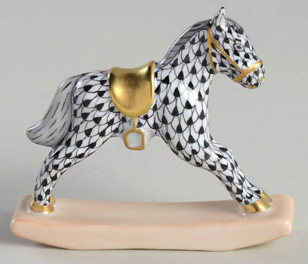 Childrens's Gifts & Toys Rocking Horse-Black - No Box