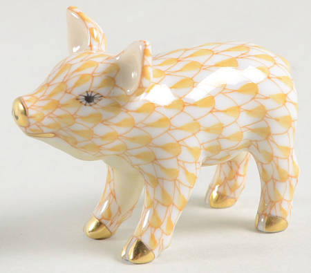 Pigs Little Pig Standing-Butterscotch - No Box