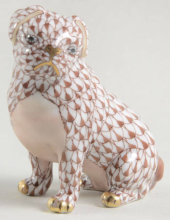 Dogs Sitting Pug-Chocolate - No Box