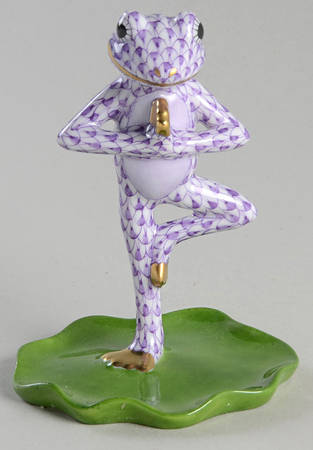 Frogs Yoga Frog In Tree Pose-Lilac - No Box