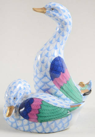 Ducks Pair Of Ducks-Blue - No Box