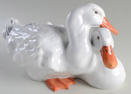 Ducks Pair Of Ducks-Natural White - No Box