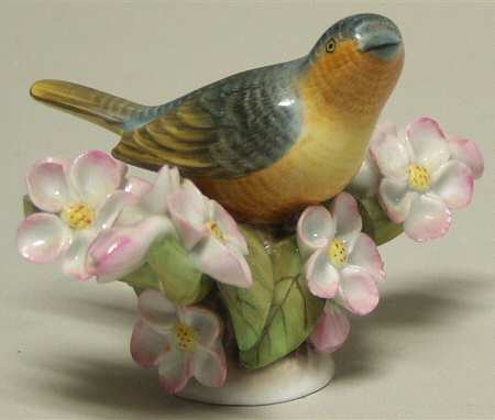 Birds Bird With Flowers - Natural - No Box
