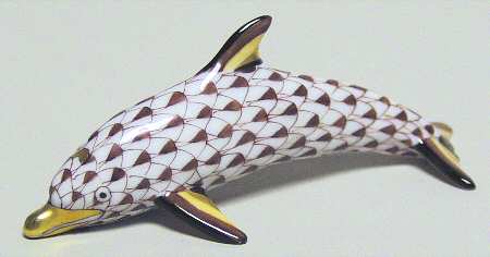 Dolphins Small Swimming Dolphin-Chocolate - No Box