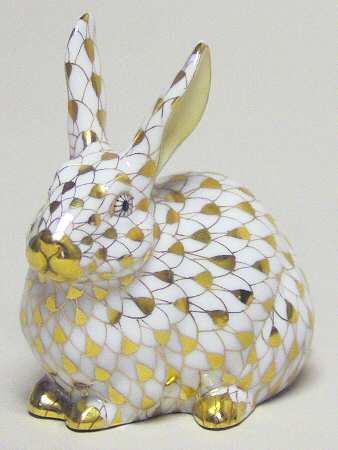 Collector's Guild Figurines Chubby Bunny-2006 Gold - Boxed
