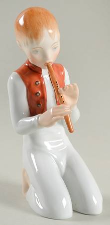 Children Boy Playing Flute - No Box