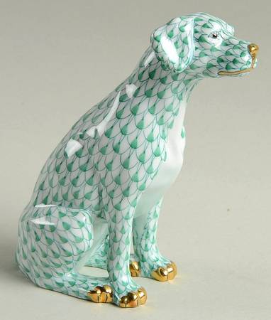 Dogs Dalmatian Seated-Green - No Box