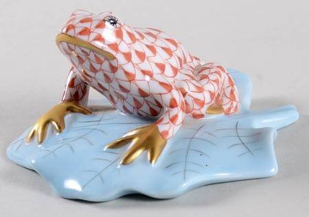 Frogs Frog On Lily Pad-Rust - No Box