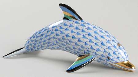 Dolphins Large Swimming Dolphin-Blue - No Box