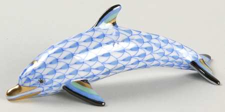 Dolphins Small Swimming Dolphin-Blue - No Box