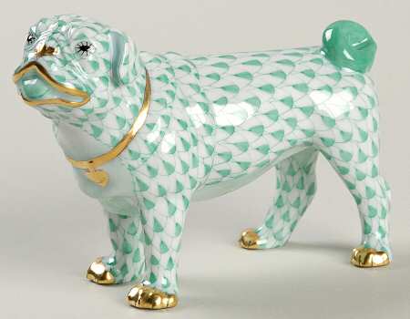Dogs Pug Lola-Green - No Box