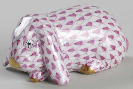 Rabbits & Bunnies (Single) Lop Eared Bunny-Raspberry - No Box