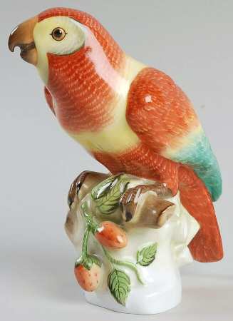 Birds Parrot-Natural/Rust - No Box