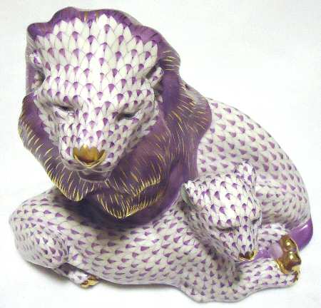 Wild Cats Pair Of Lions-Lilac - No Box