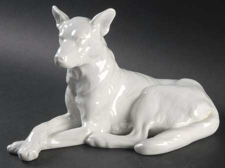 Dogs German Shepherd-All White - No Box