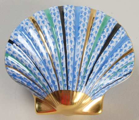 Shells Scallop Shell-Blue - No Box