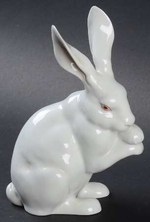 Rabbits & Bunnies (Single) Bunny Paws Up-Natural/White - No Box